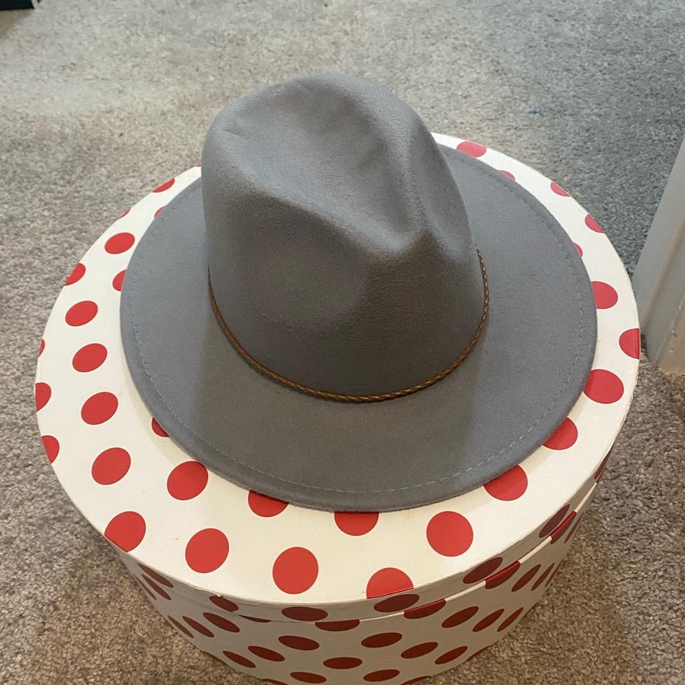 Gray Fedora Hat